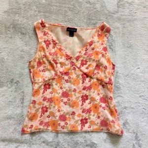 Ann Taylor Silk Floral Print Top